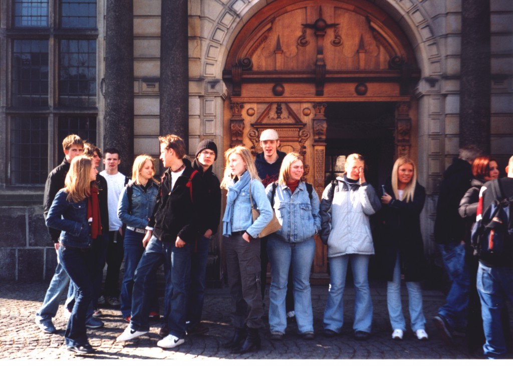 SchülerInnen während eines Austausches in Vejle, Dänemark