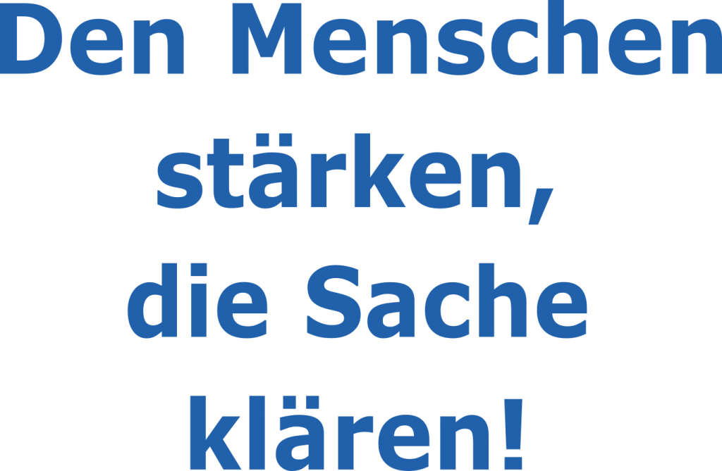 Den Menschen stärken, 2